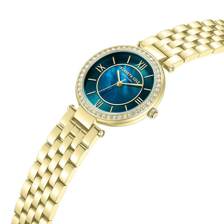 Kenneth Cole Quartz Analog Green Dial Stainless Steel Strap Watch For Women KCWLG0062202LD