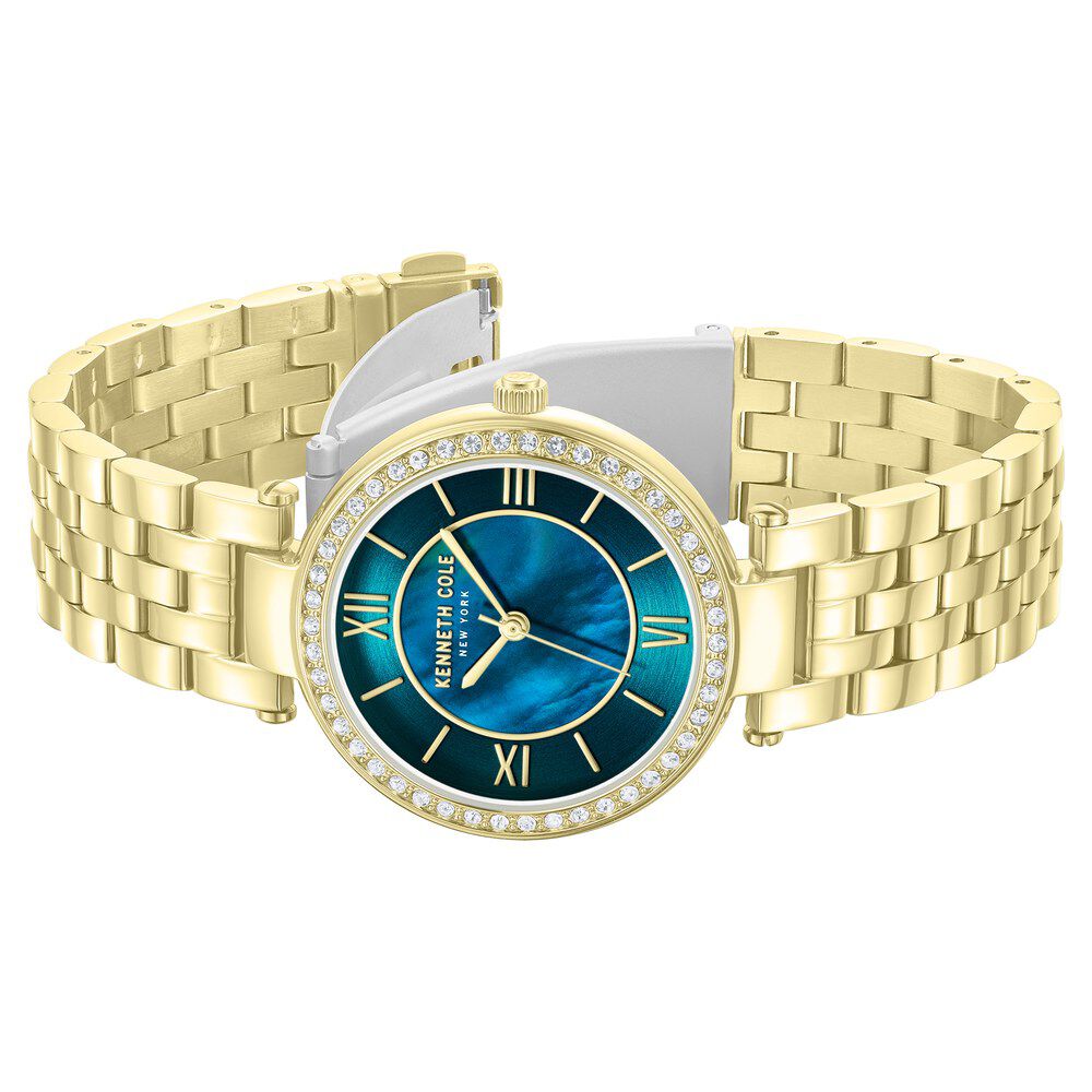 Kenneth Cole Quartz Analog Green Dial Stainless Steel Strap Watch For Women KCWLG0062202LD