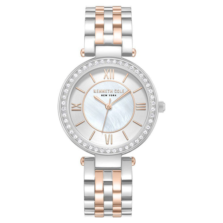 Kenneth Cole Quartz Analog Silver Dial Stainless Steel Strap Watch For Women KCWLG0062203LD