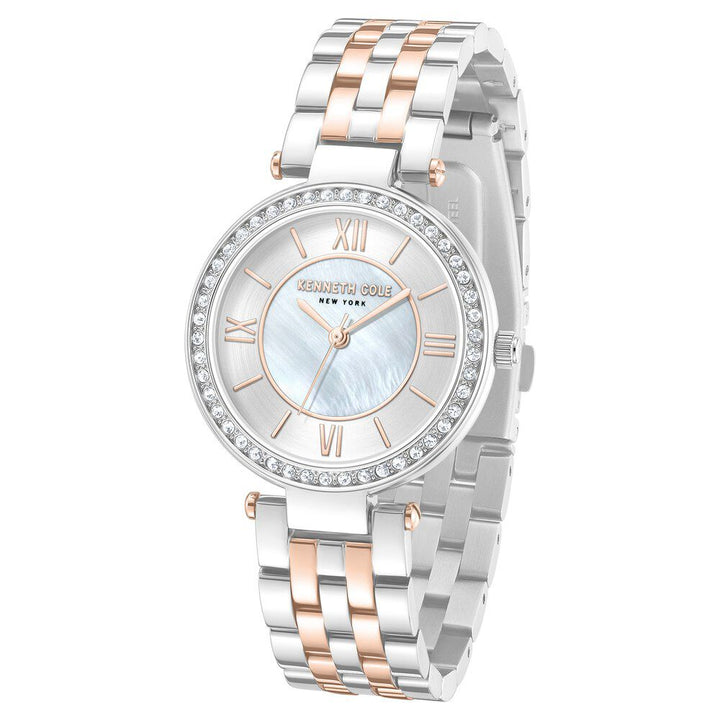 Kenneth Cole Quartz Analog Silver Dial Stainless Steel Strap Watch For Women KCWLG0062203LD