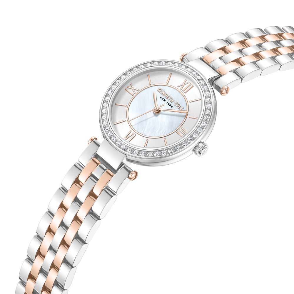 Kenneth Cole Quartz Analog Silver Dial Stainless Steel Strap Watch For Women KCWLG0062203LD