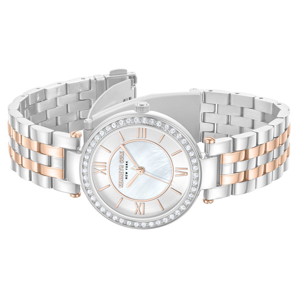 Kenneth Cole Quartz Analog Silver Dial Stainless Steel Strap Watch For Women KCWLG0062203LD