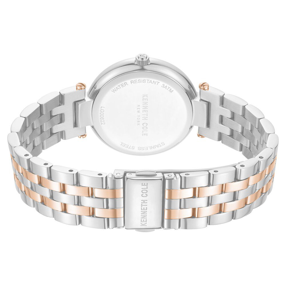 Kenneth Cole Quartz Analog Silver Dial Stainless Steel Strap Watch For Women KCWLG0062203LD