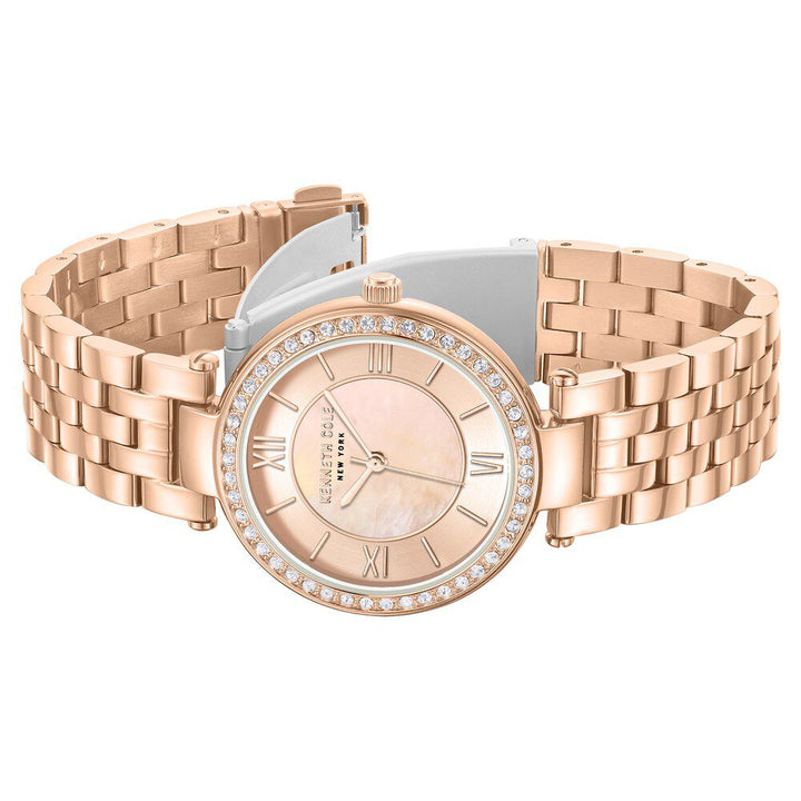Kenneth Cole Quartz Analog Pink Dial Stainless Steel Strap Watch For Women KCWLG0062204LD