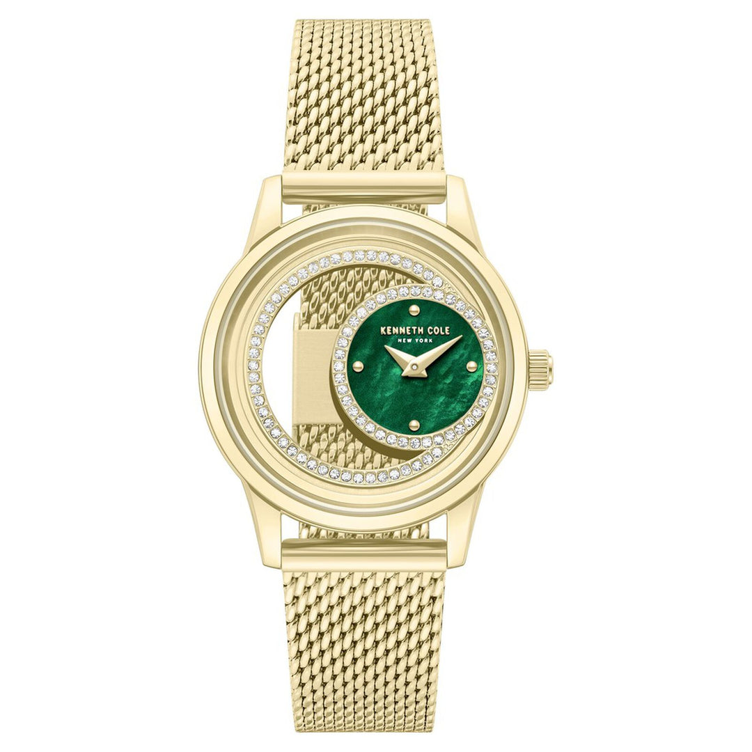 Kenneth Cole KCWLG0101301LD Green Mother Of Pearl Dial Women&
