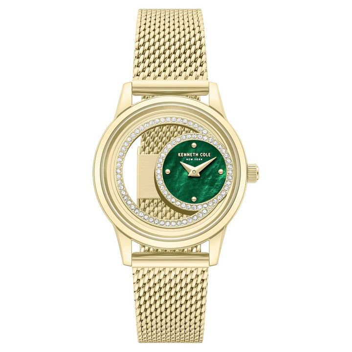 Kenneth Cole KCWLG0101301LD Green Mother Of Pearl Dial Women&