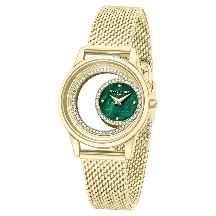 Kenneth Cole KCWLG0101301LD Green Mother Of Pearl Dial Women&