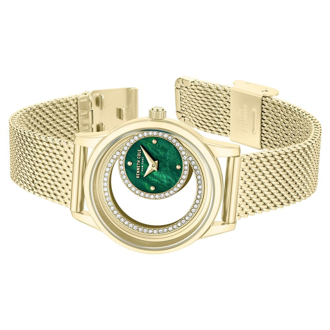 Kenneth Cole KCWLG0101301LD Green Mother Of Pearl Dial Women&