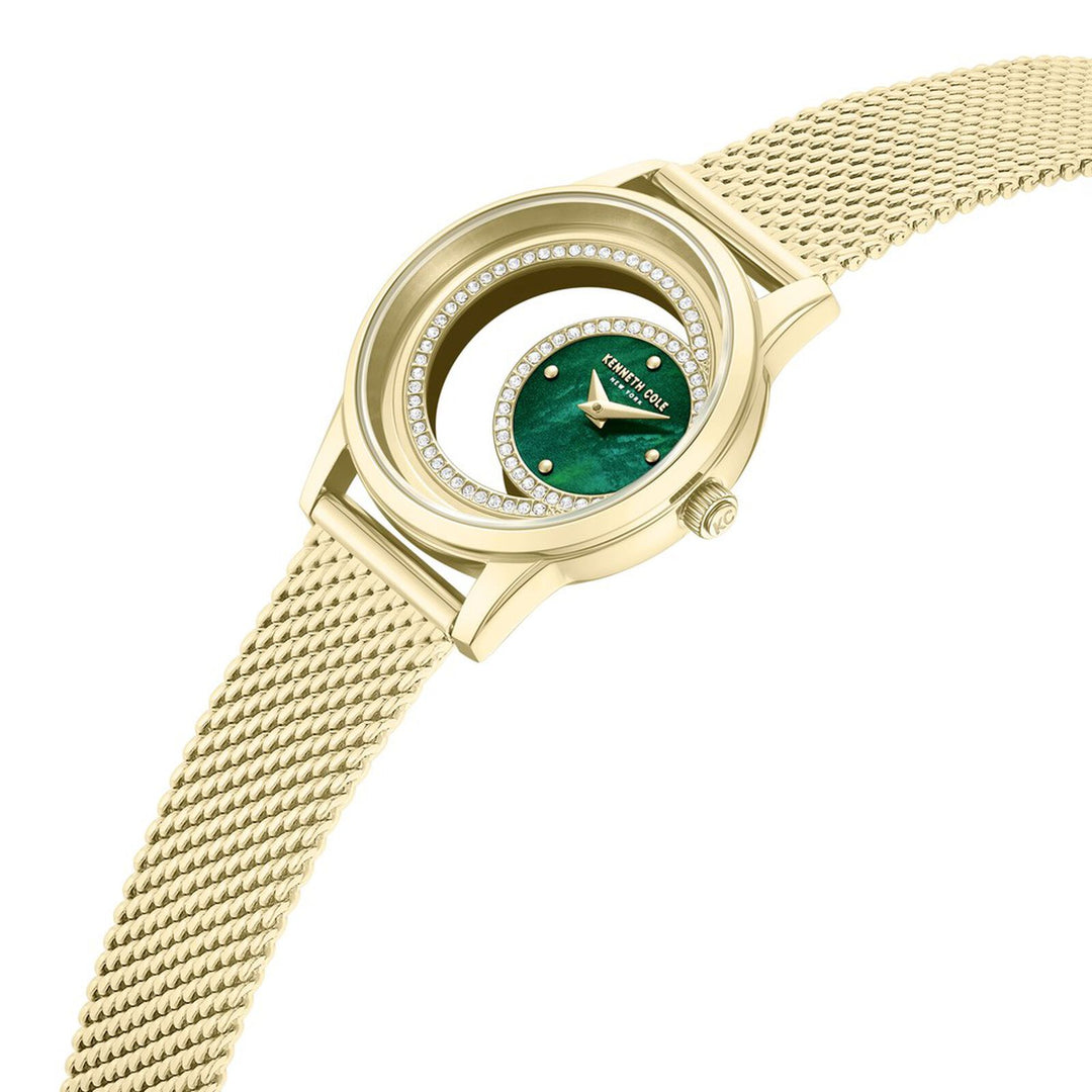 Kenneth Cole KCWLG0101301LD Green Mother Of Pearl Dial Women&