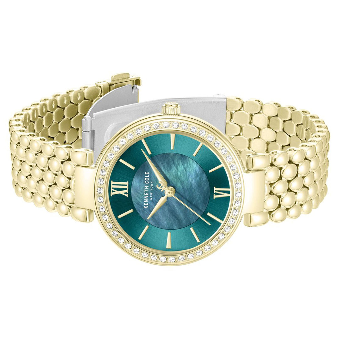 Kenneth Cole KCWLG0101801LD Green Mother Of Pearl Dial Women&