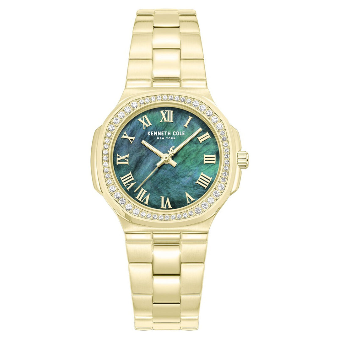 Kenneth Cole KCWLG0102401LD Green Mother Of Pearl Dial Women&