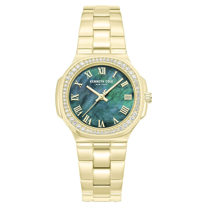 Kenneth Cole KCWLG0102401LD Green Mother Of Pearl Dial Women&
