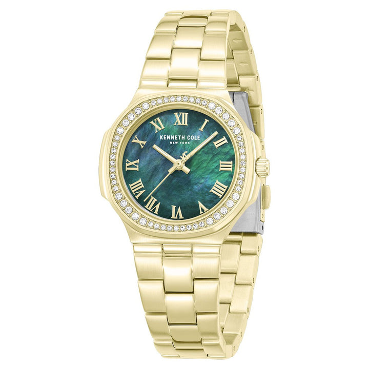 Kenneth Cole KCWLG0102401LD Green Mother Of Pearl Dial Women&