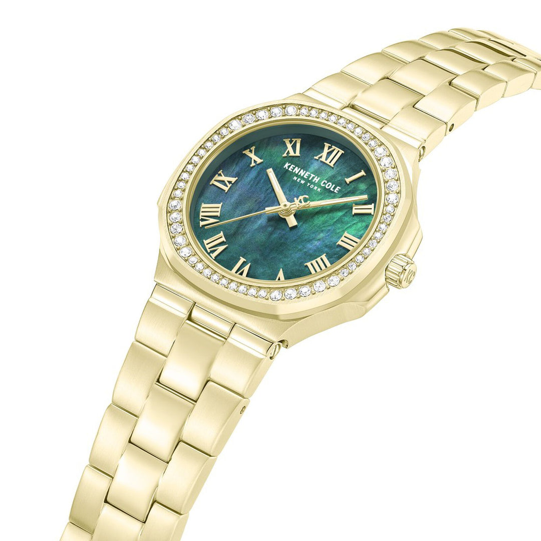 Kenneth Cole KCWLG0102401LD Green Mother Of Pearl Dial Women&