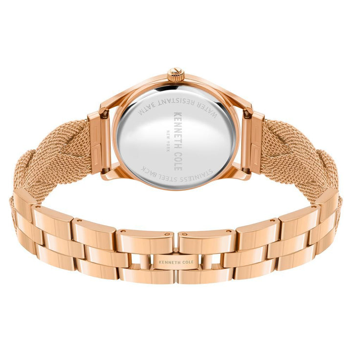 Kenneth Cole Quartz Analog Mother Of Pearl Dial Stainless Steel Strap Watch For Women