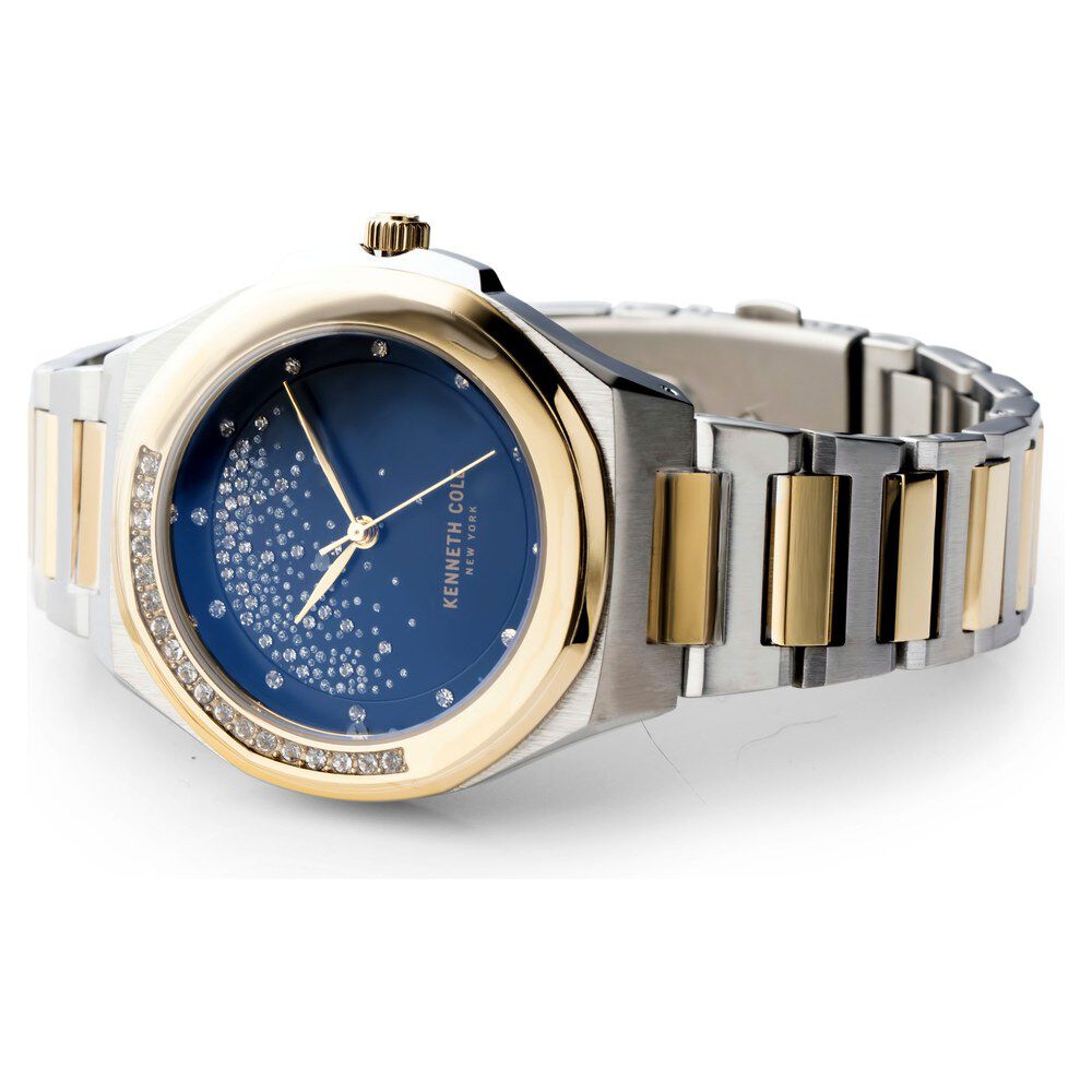 Kenneth Cole Quartz Analog Black Dial Stainless Steel Strap Watch For Women