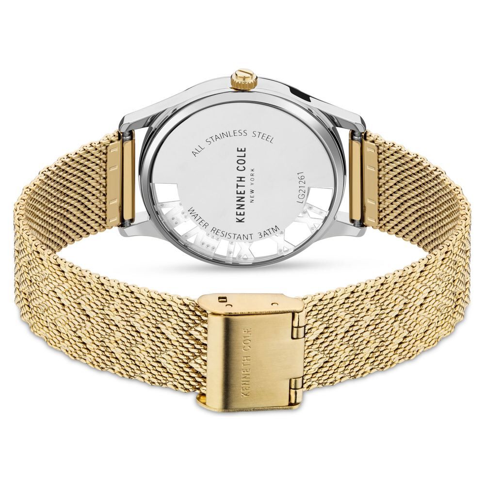 Kenneth Cole Quartz Analog Mother Of Pearl Dial Stainless Steel Strap Watch For Women