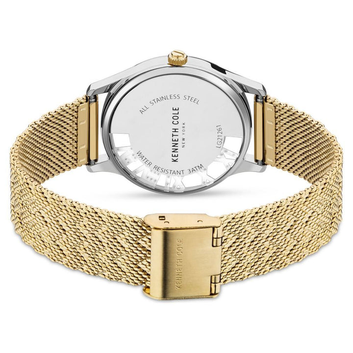 Kenneth Cole Quartz Analog Mother Of Pearl Dial Stainless Steel Strap Watch For Women