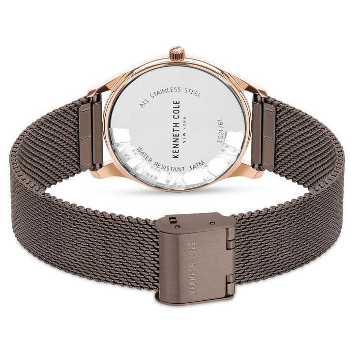 Kenneth Cole Quartz Analog Brown Dial Stainless Steel Strap Watch for Women NEKCWLG2126104LD