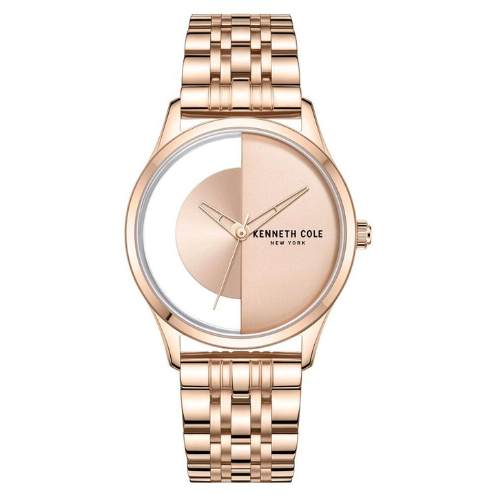 Kenneth Cole Quartz Analog Rose Gold Dial Stainless Steel Strap Watch for Women KCWLG2219503LD