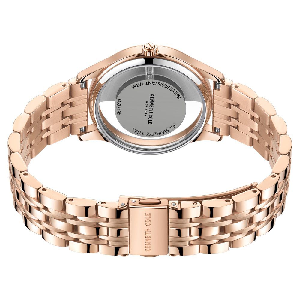 Kenneth Cole Quartz Analog Rose Gold Dial Stainless Steel Strap Watch for Women KCWLG2219503LD