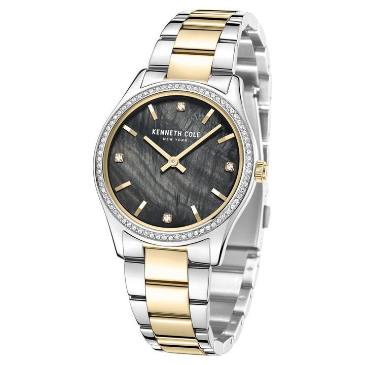 Kenneth Cole Quartz Analog Black Dial Stainless Steel Strap Watch For Women