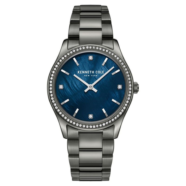 Kenneth Cole Quartz Analog Blue Dial Stainless Steel Strap Watch For Women