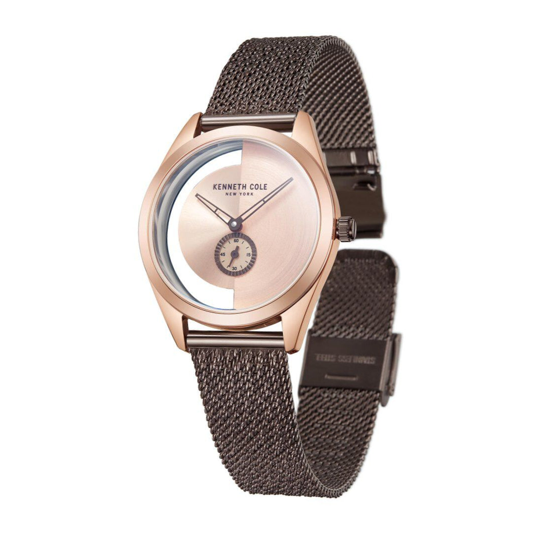 Kenneth Cole Quartz Analog Rose Gold Dial Stainless Steel Strap Watch for Women NEKCWLG2223102LD