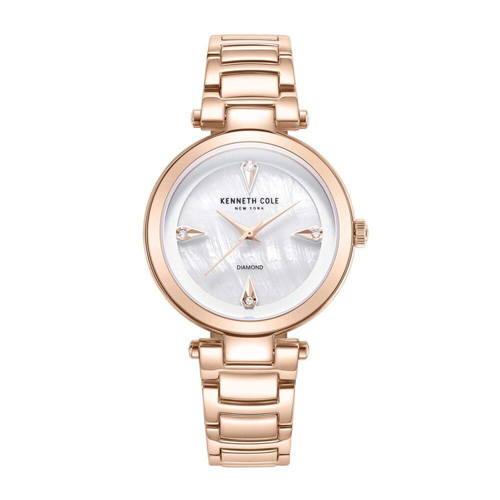 Kenneth Cole Quartz Analog White Dial Stainless Steel Strap Watch for Women