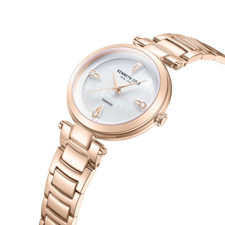 Kenneth Cole Quartz Analog White Dial Stainless Steel Strap Watch for Women