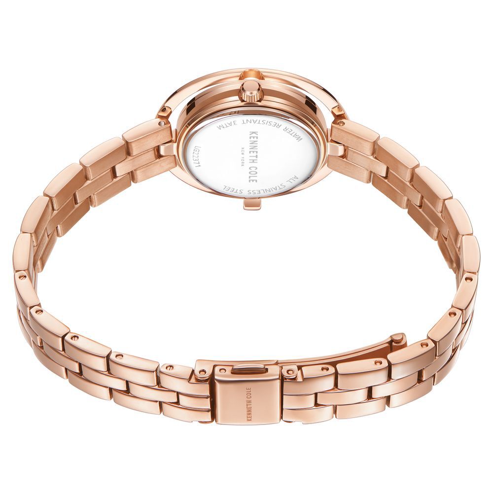 Kenneth Cole Quartz Analog Purple Dial Stainless Steel Strap Watch For Women