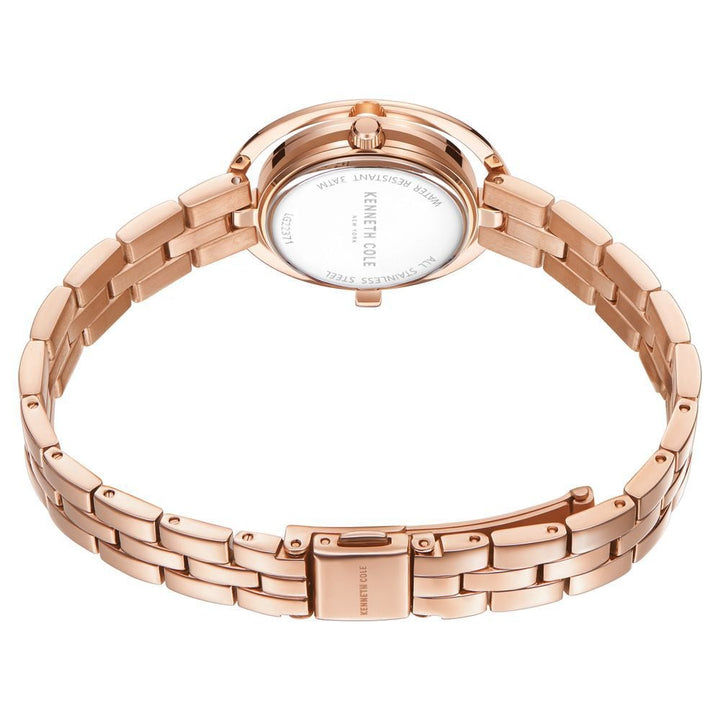 Kenneth Cole Quartz Analog Purple Dial Stainless Steel Strap Watch For Women