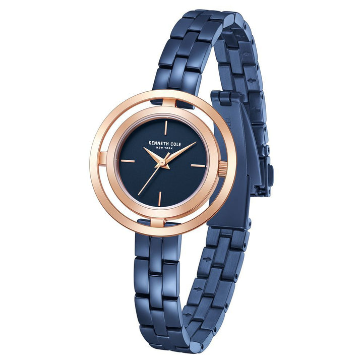 Kenneth Cole Quartz Analog Blue Dial Stainless Steel Strap Watch for Women KCWLG2237103LD