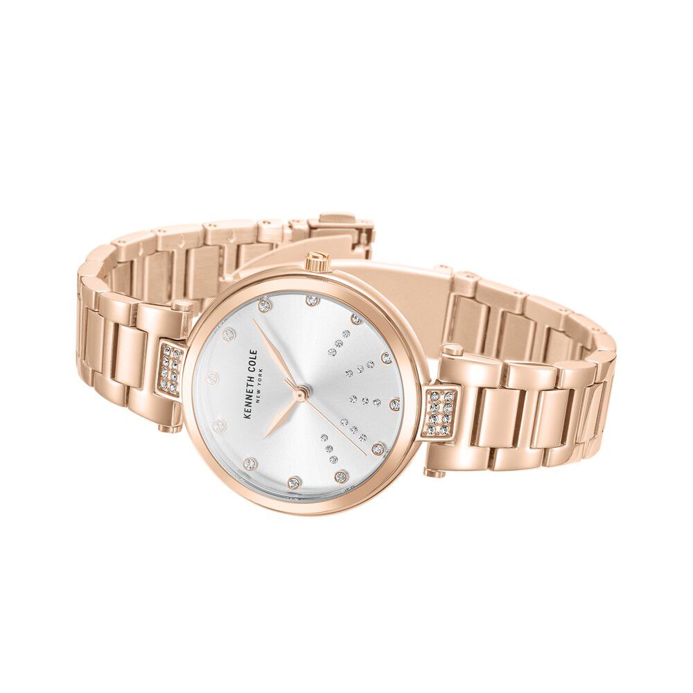 Kenneth Cole Quartz Analog Silver Dial Stainless Steel Strap Watch for Women
