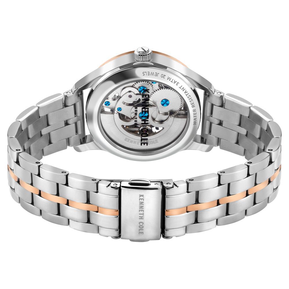 Kenneth Cole Automatic Silver Dial Stainless Steel Strap Watch For Women