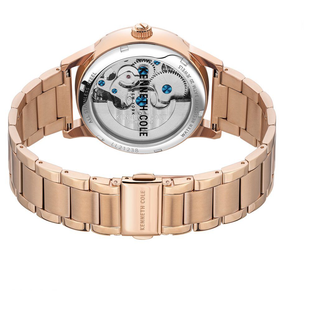 Kenneth Cole Automatic Black Dial Stainless Steel Strap Watch For Women