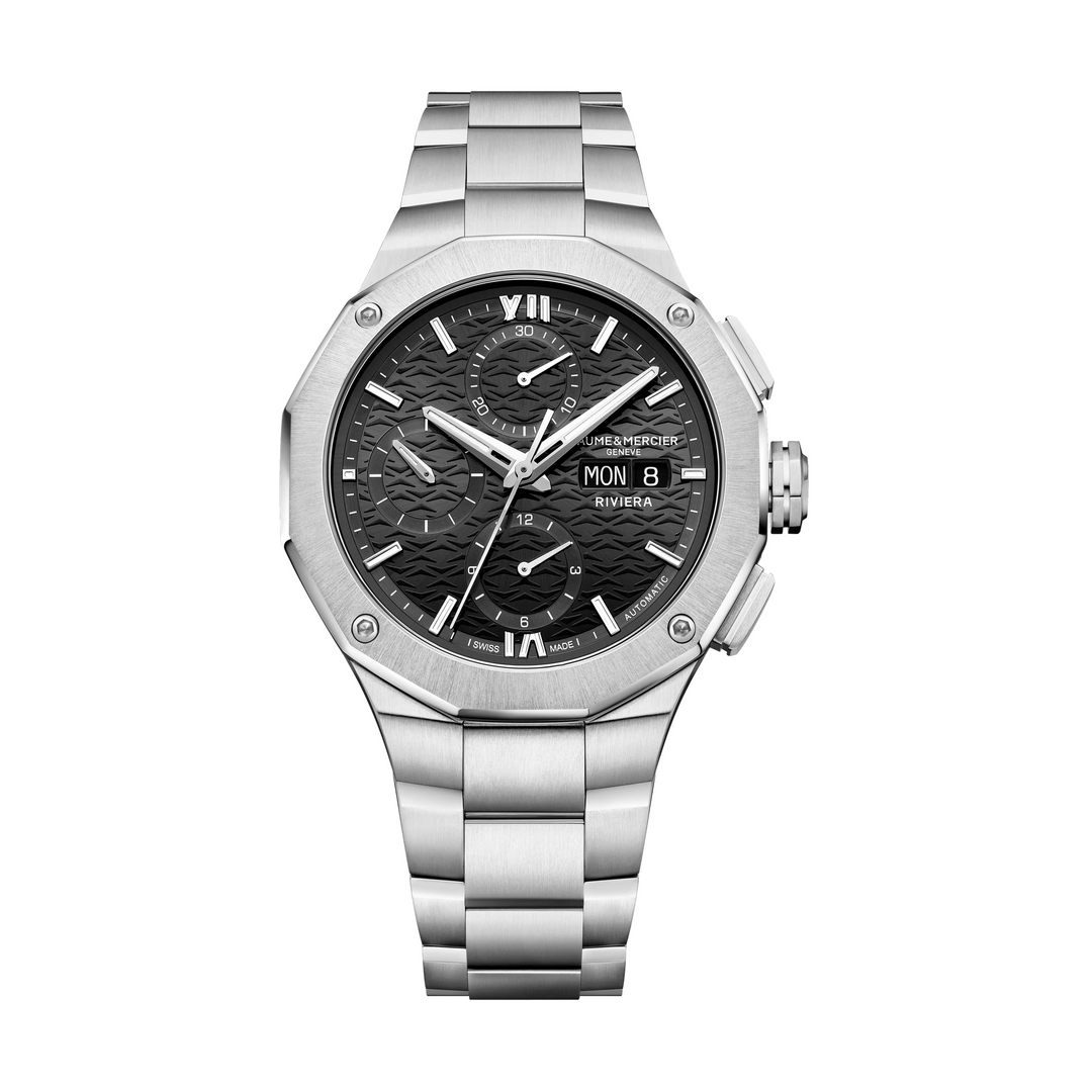 Baume &amp; Mercier Riviera 10825 Automatic Chronograph 41MM Black Dial