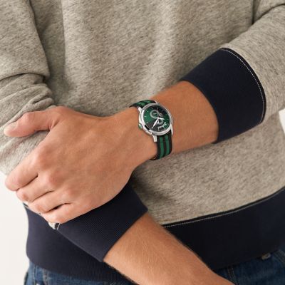 Fossil Limited Edition Harry Potter™ Three-Hand Slytherin™ Nylon Watch