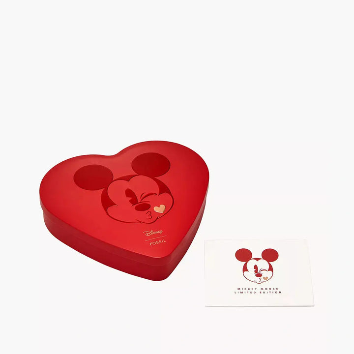 Fossil Disney Fossil Limited Edition Two-Hand Rose Gold-Tone Stainless Steel Watch Ring