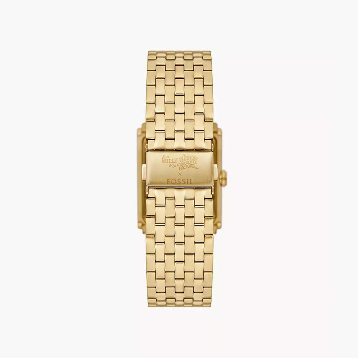 Fossil Willy Wonka™ X Fossil Limited Edition Three-Hand Gold-Tone Stainless Steel Watch