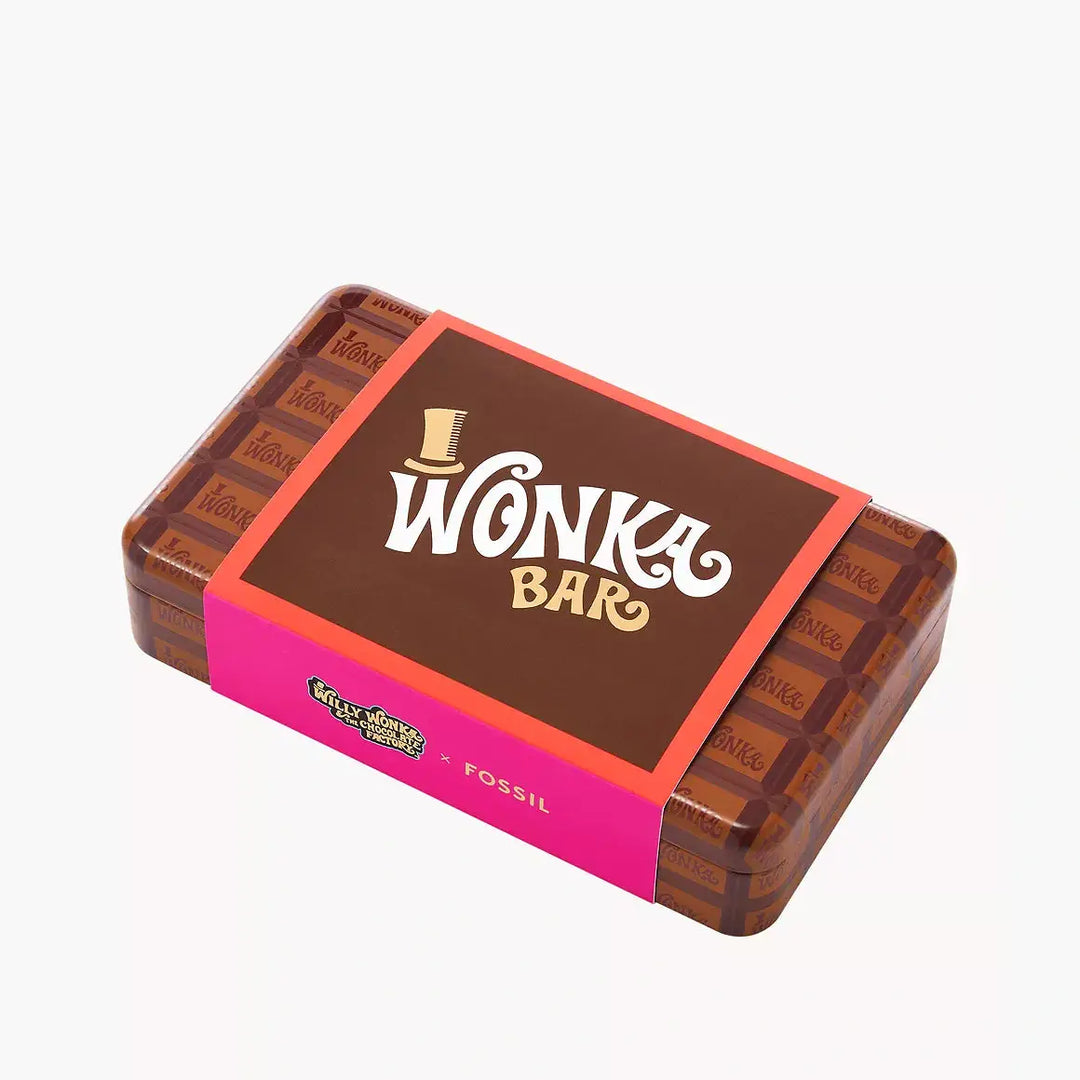 Fossil Willy Wonka™ X Fossil Limited Edition Three-Hand Gold-Tone Stainless Steel Watch