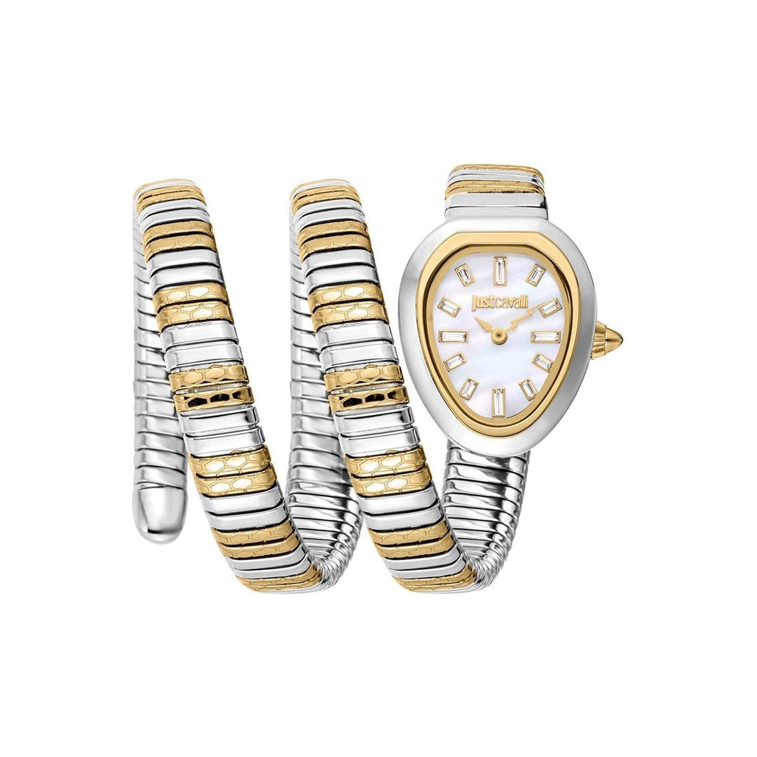 Stylish Just Cavalli Women Dial Analogue Watch with Steel Bracelet