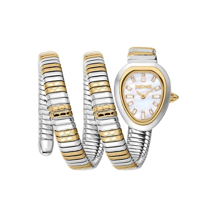 Stylish Just Cavalli Women Dial Analogue Watch with Steel Bracelet