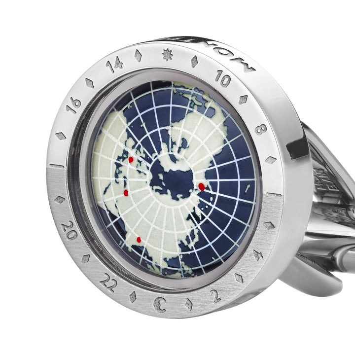 Montblanc 1858 Geosphere Cufflinks Blue MB126165