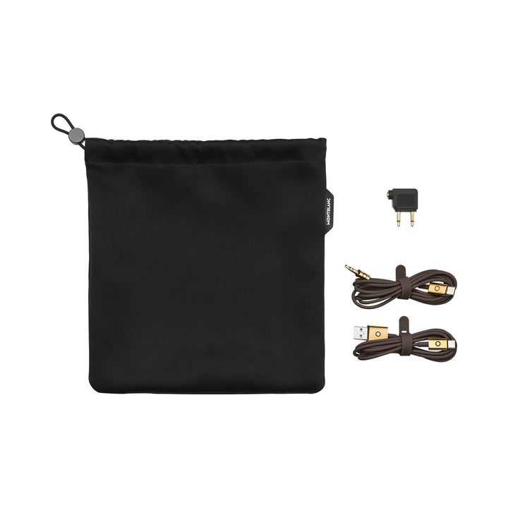 Montblanc Brown Travel Set for Montblanc MB 01 Headphones MB127822