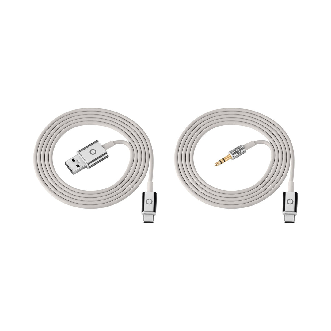 Montblanc Gray Cable Set for Montblanc MB 01 Headphones MB127824