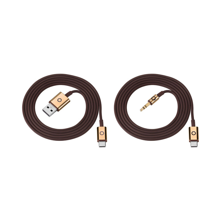Montblanc Brown Cable Set for Montblanc MB 01 Headphones MB127825
