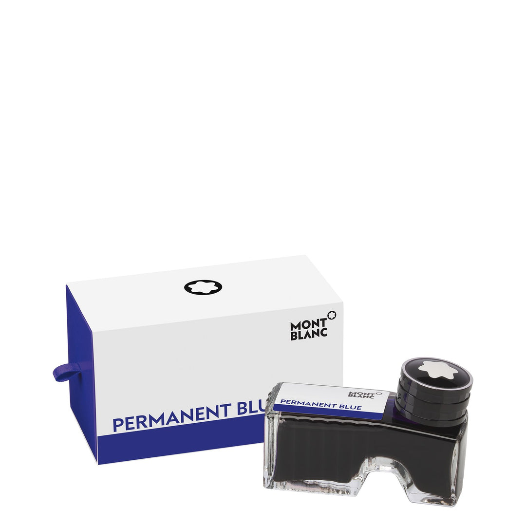 Montblanc Ink Bottle, Permanent Blue - 60ml MB128195