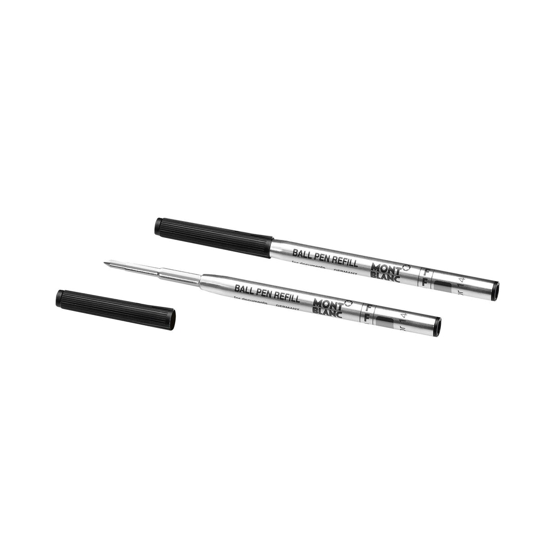 Montblanc 2 Ballpoint Refills, Mystery Black - Fine MB128210
