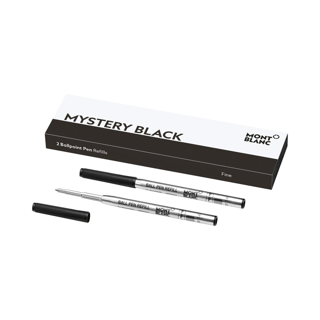 Montblanc 2 Ballpoint Refills, Mystery Black - Broad MB128212
